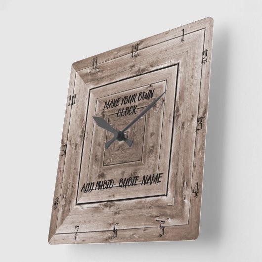 CREËER UW EIGEN KLOOF VIERKANTE KLOK (Hoek)