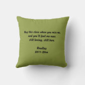 Creëer Uw eigen Knuffel Me Pet Memorial Sierkussen (Achterkant)