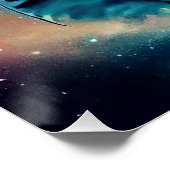 Creëer Uw eigen Koe in ruimteastronaut Perfect Poster (Hoek)