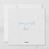 Creëer Uw Eigen Konijntje & Eieren met Wildbloemen Feestdagenkaart (Achterkant)