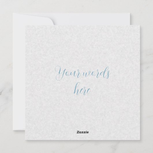 Creëer Uw Eigen Konijntje & Eieren met Wildbloemen Feestdagenkaart (Achterkant)