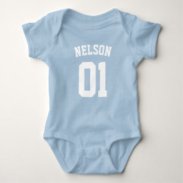 Creëer Uw eigen koninklijk blauwe nieuwe baby Romper
