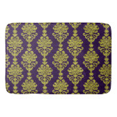 Creëer Uw eigen koninklijk Paars Gold Damask Badmat (Voorkant)