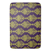 Creëer Uw eigen koninklijk Paars Gold Damask Badmat (Voorkant Verticaal)
