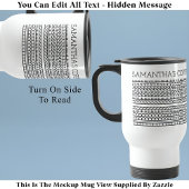 Creëer Uw eigen korte verborgen boodschap 148BW ni Reisbeker