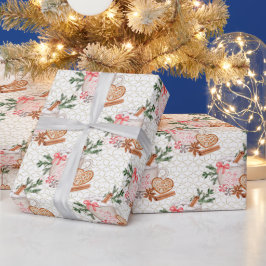 Creëer uw eigen koude buiten cacao crème & goud cadeaupapier