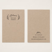 Creëer uw eigen Kraft Jewelry Earring Display Kaar Visitekaartje (Voorkant /achterkant)