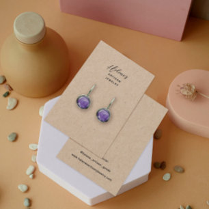 Creëer uw eigen Kraft Jewelry Earring Display Kaar Visitekaartje