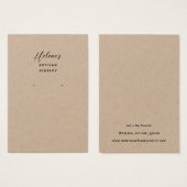 Creëer uw eigen Kraft Jewelry Earring Display Kaar Visitekaartje (Voorkant /achterkant)