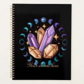 Creëer Uw eigen kristallen & maanfasen Planner (Voorkant)