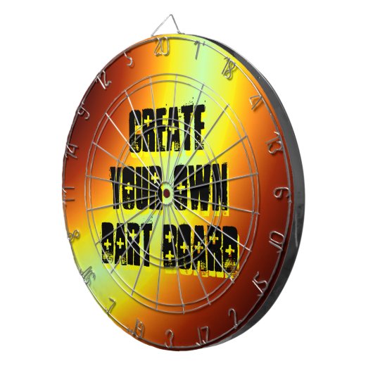 Creëer Uw eigen kunstbord Dartbord (Voorkant Rechts)