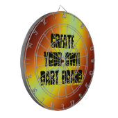 Creëer Uw eigen kunstbord Dartbord (Voorkant Links)