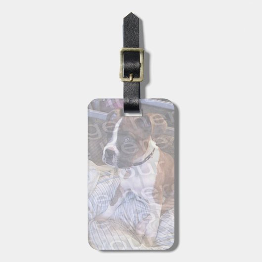 Creëer Uw eigen Label Fotobagage Bagagelabel (Voorkant verticaal)