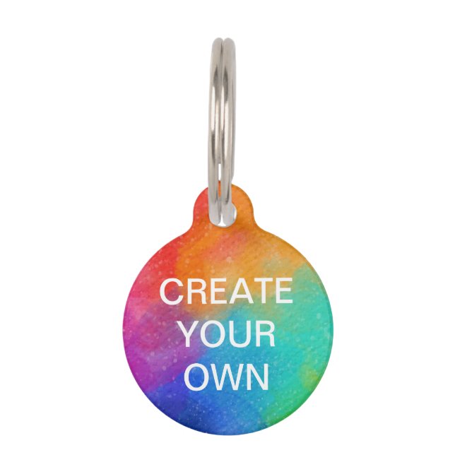 Creëer uw eigen label van huisdier-ID Huisdierpenning (Voorkant)