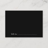 Creëer Uw eigen land - zwart Advieskaart (Achterkant)