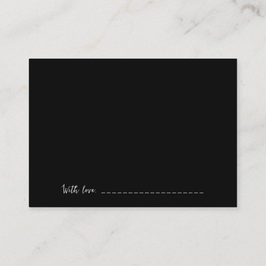 Creëer Uw eigen land - zwart Advieskaart (Achterkant)