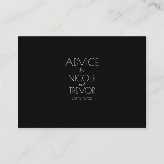 Creëer Uw eigen land - zwart Advieskaart (Voorkant)