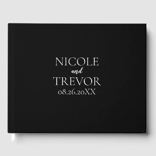 Creëer Uw eigen land - zwart Gastenboek (Voorkant)