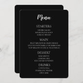 Creëer Uw eigen land - zwart Menu (Voorkant / Achterkant)