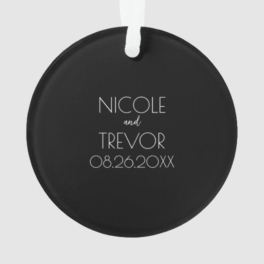 Creëer Uw eigen land - zwart Ornament (achterkant)