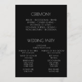 Creëer Uw eigen land - zwart Programmakaart (Achterkant)