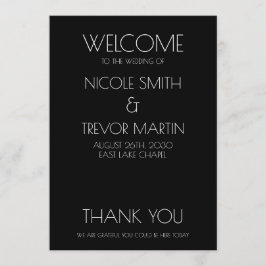 Creëer Uw eigen land - zwart Programmakaart