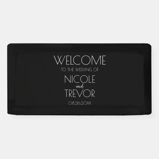 Creëer Uw eigen land - zwart Spandoek (Horizontaal)