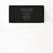 Creëer Uw eigen land - zwart Spandoek (Insitu)