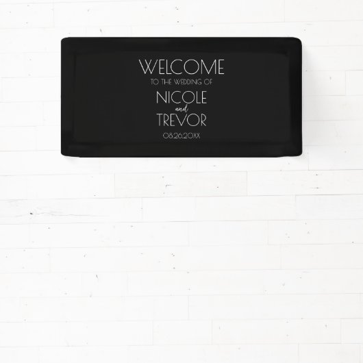 Creëer Uw eigen land - zwart Spandoek (Insitu)