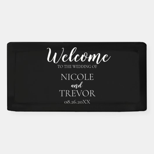 Creëer Uw eigen land - zwart Spandoek (Horizontaal)