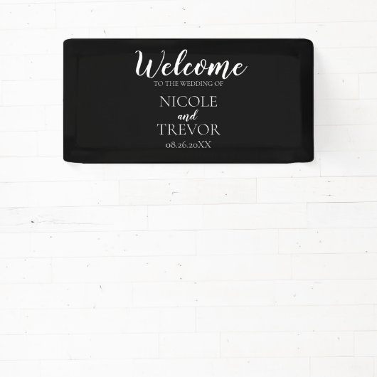 Creëer Uw eigen land - zwart Spandoek (Insitu)