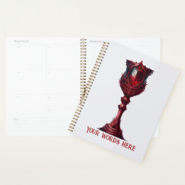 Creëer Uw eigen lange rode gotische kelk Planner