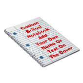 Creëer Uw eigen laptop voor schoolpapier op Hoesje Notitieboek (Rechterzijde)