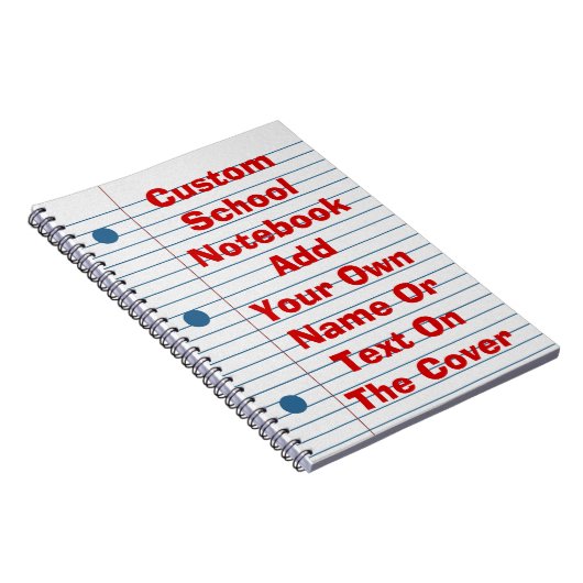 Creëer Uw eigen laptop voor schoolpapier op Hoesje Notitieboek (Rechterzijde)