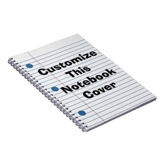 Creëer Uw eigen laptop voor schoolpapier op Hoesje Notitieboek (Rechterzijde)