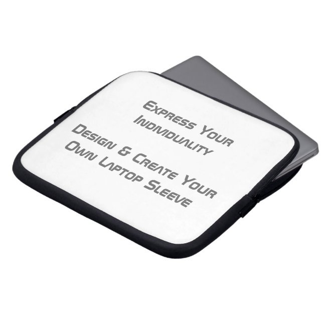 Creëer uw eigen laptophoes van 10 inch laptop sleeve (Voorkant top)