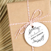 Creëer Uw eigen Laurel Leaf Handmade Name Zelfinktende Stempel