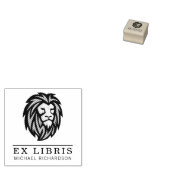 Creëer Uw eigen leeuwemembleem Ex libris Rubberstempel (Gestempeld)