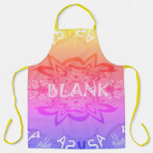 Creëer uw eigen, lege All-Over Print Schort (Voorkant)