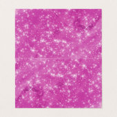 Creëer uw eigen lege magenta glitter visitekaartje (Buitenkant ongevouwen)