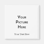 Creëer Uw eigen, lege Sjabloon fotoontwerp voor ei Magneet (Voorkant)