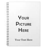 Creëer Uw eigen, lege Sjabloon fotoontwerp voor ei Notitieboek (Voorkant)