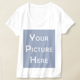 Creëer Uw eigen, lege Sjabloon fotoontwerp voor ei T-shirt