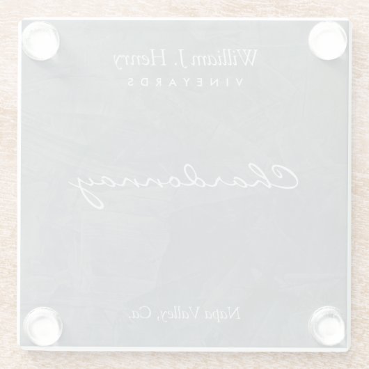 Creëer Uw eigen leisteen Glass Wine Onderzetters (Achterkant)