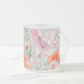 Creëer Uw eigen lentevormen & bloemen Matglas Koffiemok (Voorkant rechts)