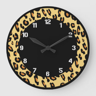 Creëer Uw eigen Leopard huidpatroon Grote Klok