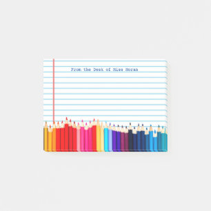 Creëer Uw eigen leraren noemen persoonlijke encil Post-it® Notes