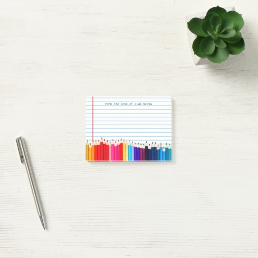 Creëer Uw eigen leraren noemen persoonlijke encils Post-it® Notes (Kantoor)