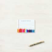 Creëer Uw eigen leraren noemen persoonlijke encils Post-it® Notes (Op bureau)