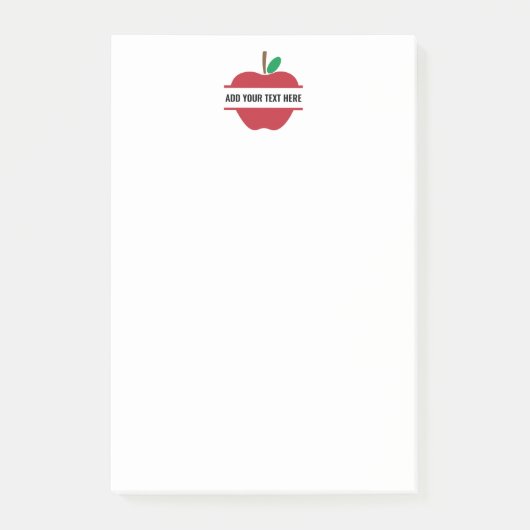 Creëer Uw eigen lerarenmonogram op maat Post-it® Notes (Voorkant)